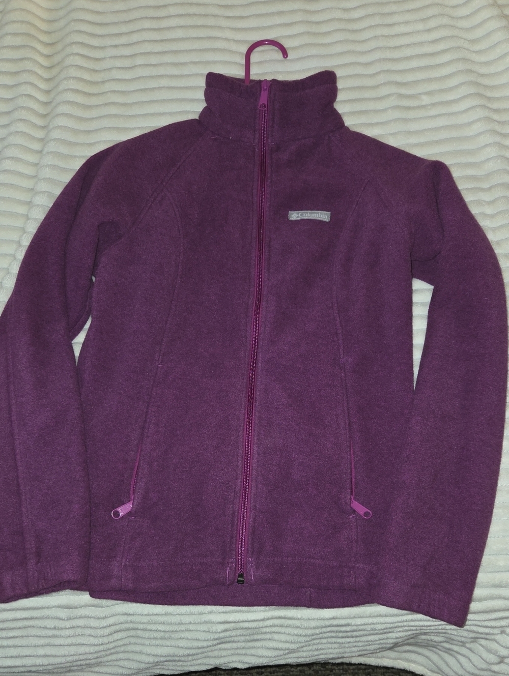 Columbia Girls' Purple Full-Zip Fleece Jacket